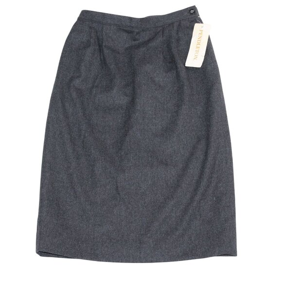 NWT Pendleton Womens Size 12 Modest A-Line Skirt Gray 100% Wool Everyday Wear - Picture 1 of 11